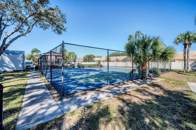 view of sport court