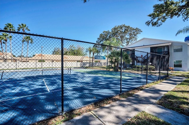 view of tennis court