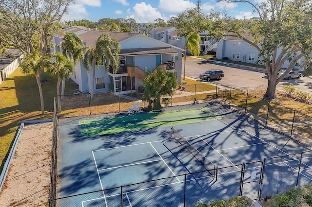 view of sport court with tennis court