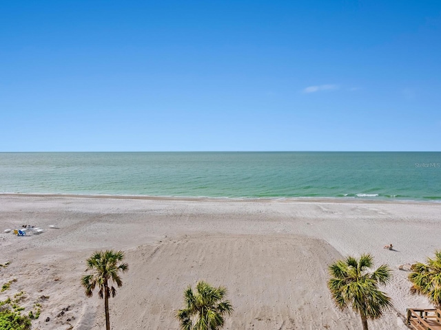 water view featuring a beach view