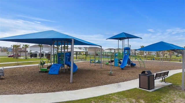 view of jungle gym