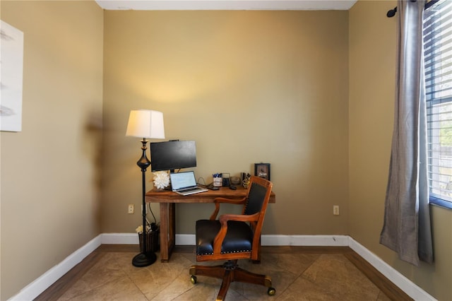 office featuring tile patterned flooring