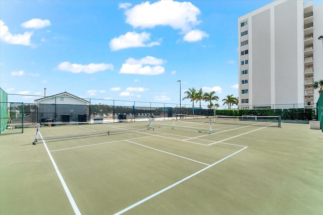 view of tennis court