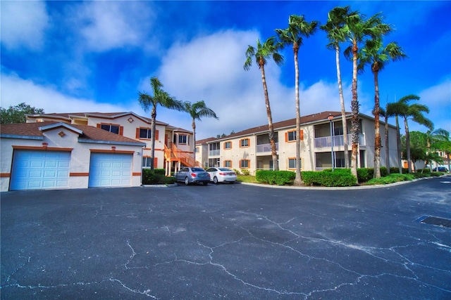 view of property with a garage