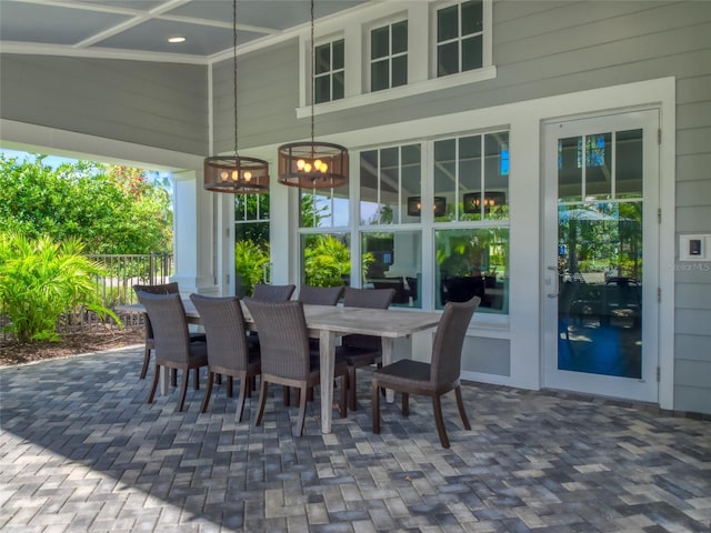 view of sunroom / solarium