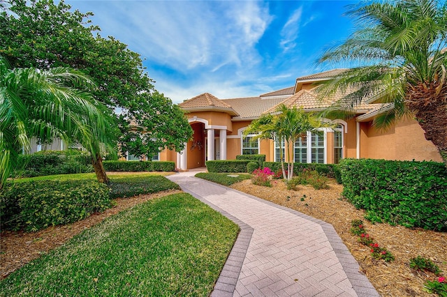 view of mediterranean / spanish house