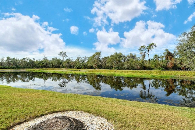 view of water feature