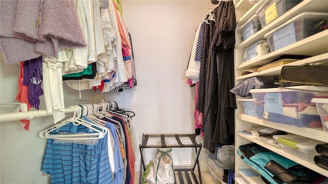 view of spacious closet