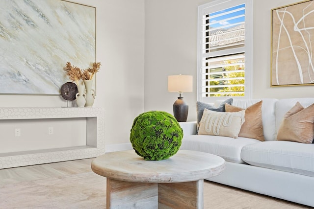 living room with a healthy amount of sunlight