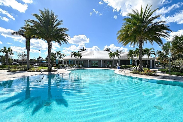 view of pool