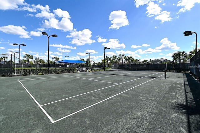 view of tennis court