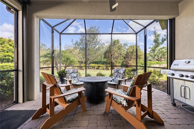 view of sunroom / solarium