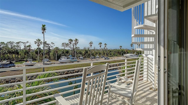 view of balcony