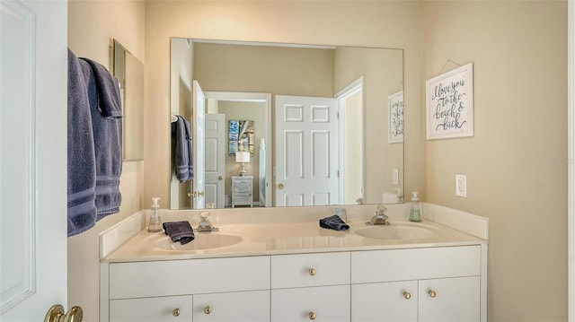 bathroom with vanity