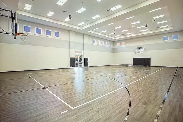 view of basketball court