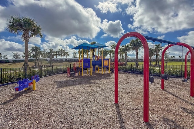 view of jungle gym