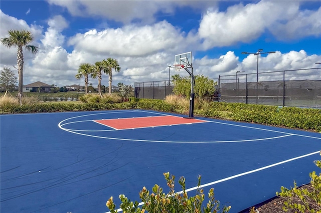 view of basketball court