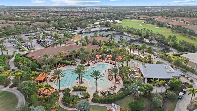 12606 Fontana Loop, Bradenton, FL 34211 - aerial view of property's location with a local golf course and nearby suburban area
