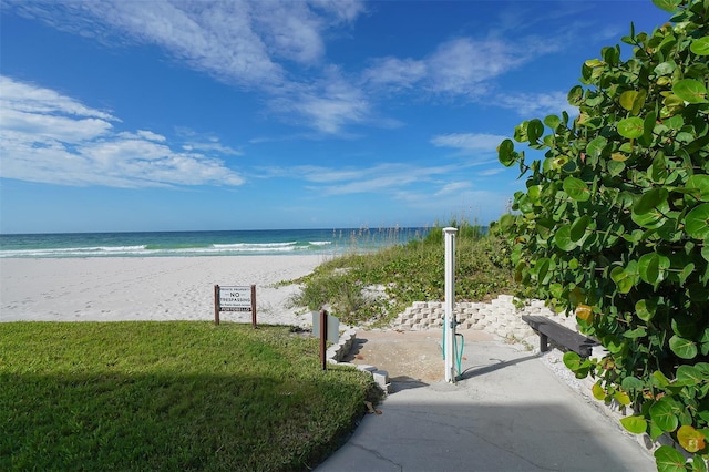 water view with a beach view