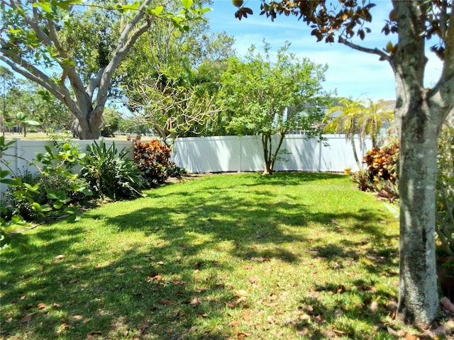 5115 44th St W, Bradenton, FL 34210 - view of yard with a fenced backyard