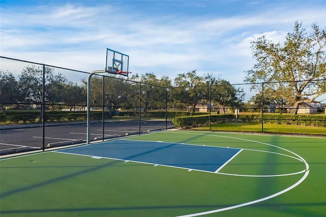 view of sport court