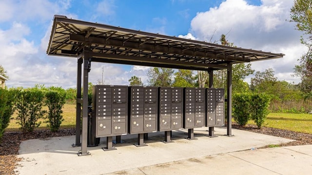 view of home's community with mail boxes