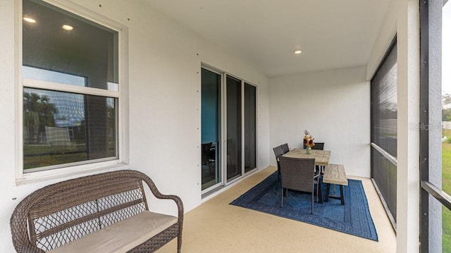 view of sunroom / solarium