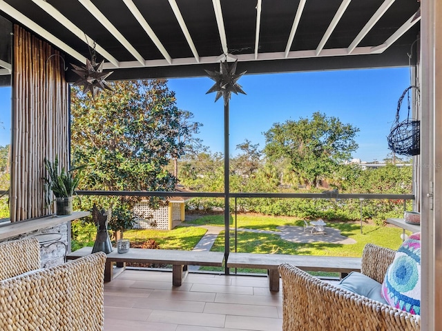 view of sunroom / solarium