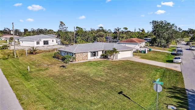 birds eye view of property