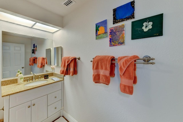 bathroom with vanity