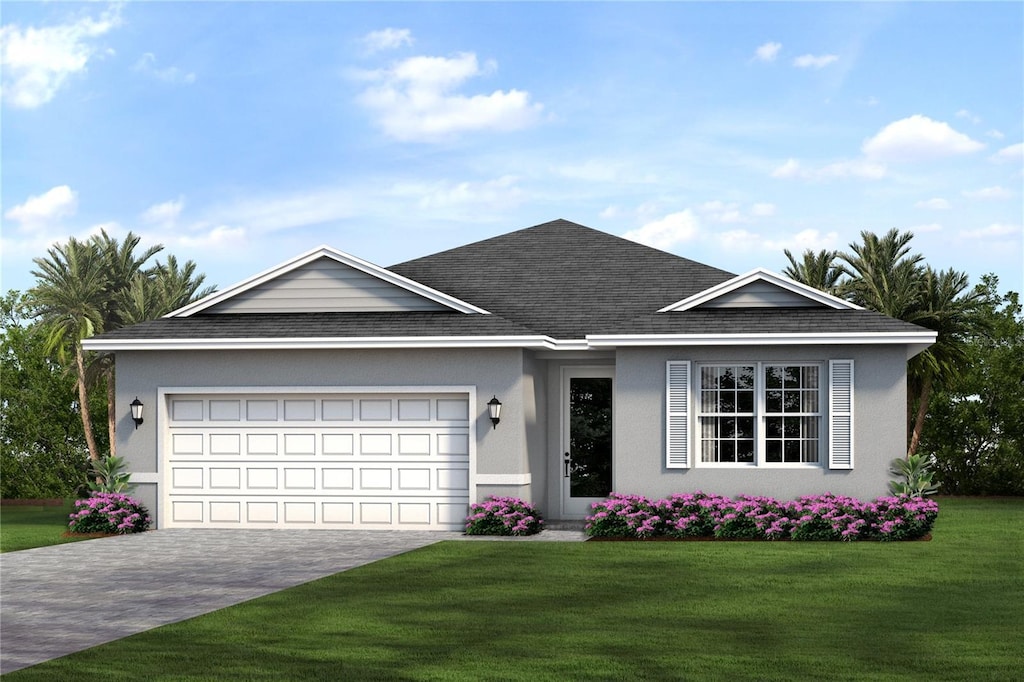1502 Sunset Preserve Way, Port Charlotte, FL 33953 - ranch-style home featuring a garage and a front yard