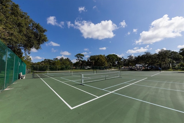 view of tennis court