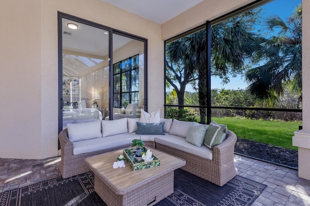 view of sunroom / solarium