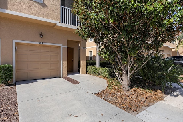 exterior space with a balcony