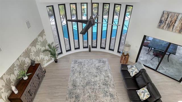 entryway featuring light wood-type flooring