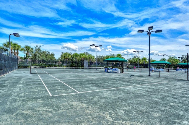 view of tennis court