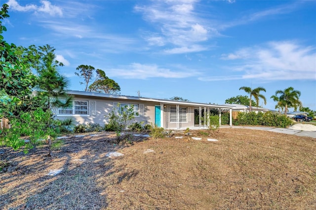 view of ranch-style house