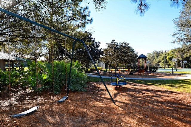 view of play area