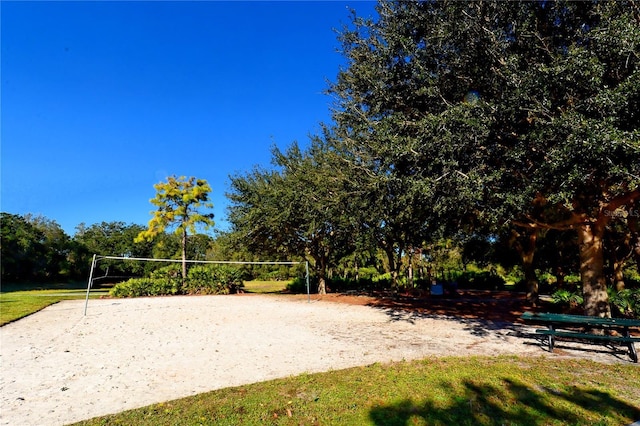 view of community with volleyball court