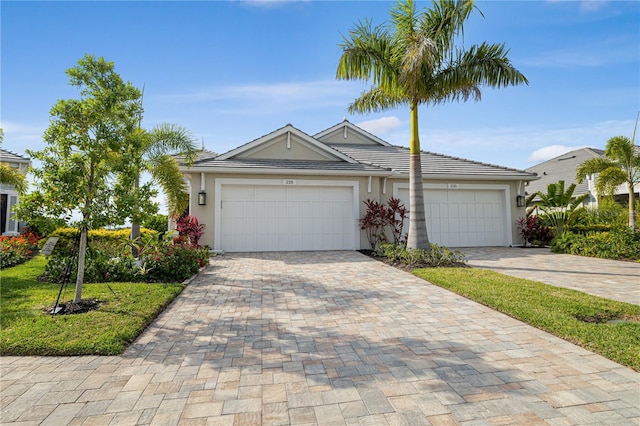 view of front of house featuring a garage