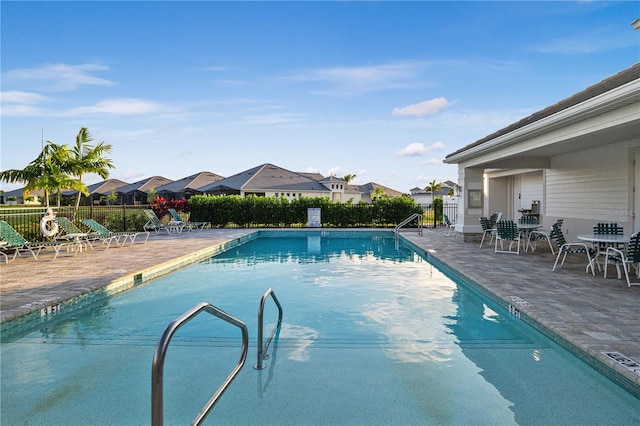 view of pool with a patio