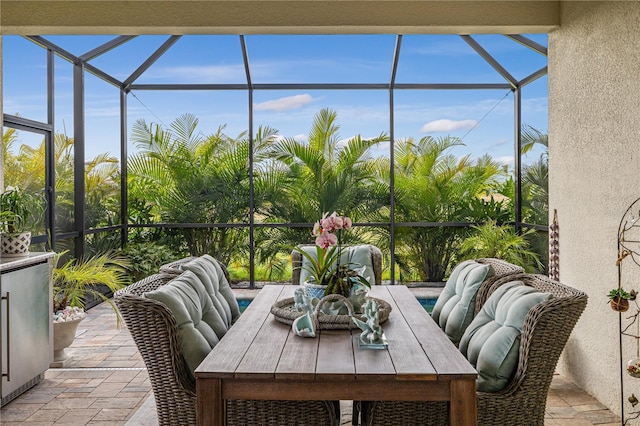 view of sunroom / solarium