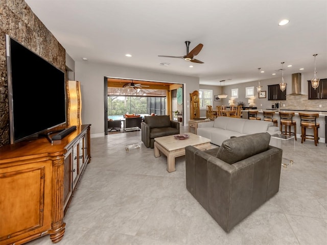 view of living room