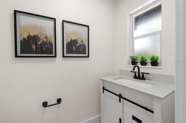 bathroom featuring vanity