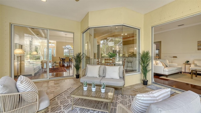 view of sunroom / solarium