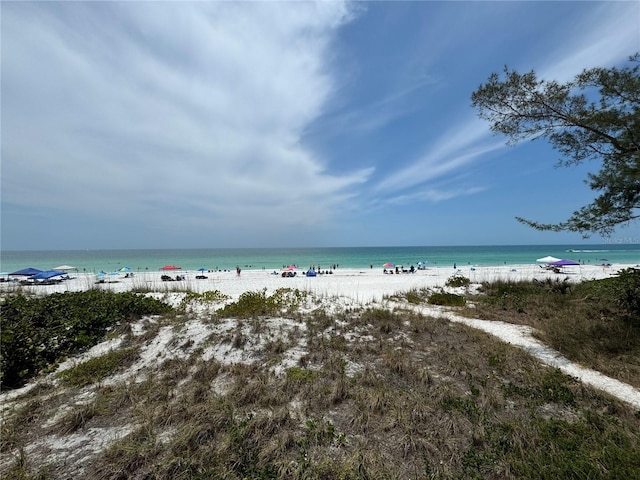 water view featuring a view of the beach