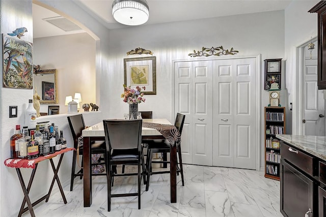 view of dining room