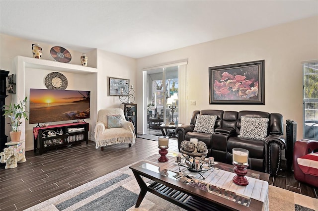 living room with a wealth of natural light