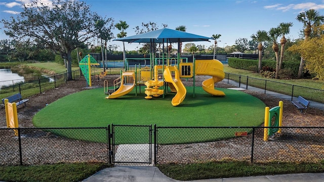 view of play area