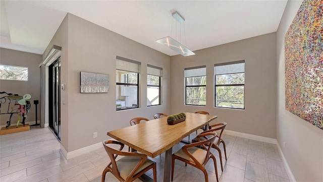 view of dining room